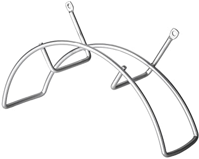 Schlauchhalter Breite 220 mm Silberoptik Schlauchhalterung Kabelhalter von SO-TECH