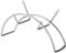 Schlauchhalter Breite 220 mm Silberoptik Schlauchhalterung Kabelhalter von SO-TECH