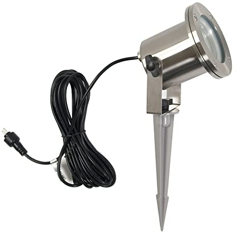 VBLED LED-Gartenstrahler Gartenteich Licht 12V, aus Edelstahl IP68 Aussenleuchte Spotbeleuchtung Strahler Gartenleuchte Ohne LED-Leuchtmittel