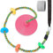 Arbre Swing pour Enfants arrière-Cour Unique Disque Corde Escalade siège pour Arbre Terrain de Jeux extérieur intérieur Swing Set Accessoires avec épaississement 4 ft Sangle-Rose
