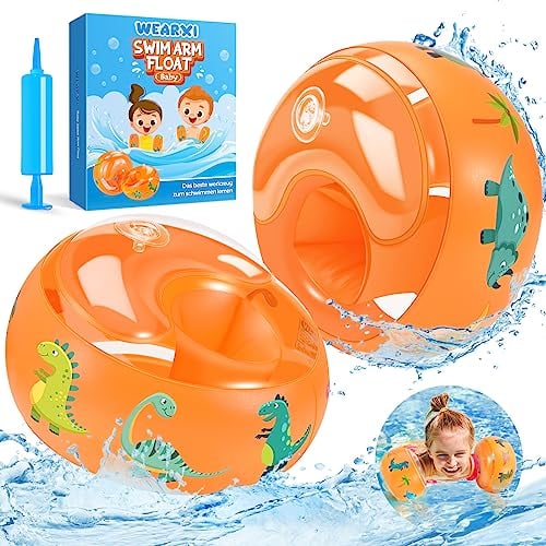 WEARXI Schwimmflügel ab 1 Jahr, Schwimmflügel Kinder 3-6 Jahre, Schwimmflügel 1 Jahr, Schwimmflügel 2 Jahre, Schwimmflügel Baby, Schwimmweste Kinder 3-6 JahreEmpfohlenes Gewicht 5-25KG, 6cm