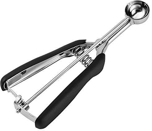 JUNADAEL J Mini Cookie Scoop, 1 Teaspoon Cookie Dough Scoop, Melon Baller Scoops, Mini Ice Cream Scoop, Comfortable Grip, Non-Slip, For Making Cookie Melon Ball Ice Cream Meatball