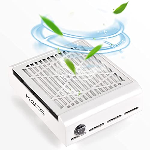 KADS Nail Suction Dust Extractor Fan Collector Nail Vacuum Cleaner Fan No-Spilling Filter