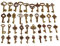 SURALIN 24 pezzi Chiavi Antiche Bronze Ciondoli per Bomboniere Antique Vintage Decoration, Old Keys Bottle Opener Wedding Chiavi Bomboniere