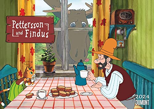 Pettersson & Findus - Kalender 2024 - DUMONT-Verlag - Kinderkalender - Wandkalender - 42 cm x 29,7 cm