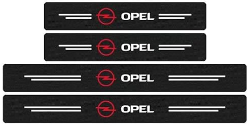 4 Stücke Auto Einstiegsleisten, für Opel Adam 2013-2019 Kohlefaser Türschweller Aufkleber Anti-Kratz-Schutzstreifen Auto-Dekorationszubehör
