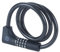 Yale Cavo di sicurezza con combinazione e chiave Serie Essential YCC0/12/100/2, lunghezza cavo 1000m, Acciaio Intrecciato, Codice a 4 cifre, Testato con spray salino per 96 ore, Supporto per bici