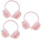 VALICLUD 3 Stk Ohrenschützer Für Kinder Draussen Kopfschmuck Kindergeschenk Süße Ohrenschützer Outdoor-ohrenschützer Kinder Ohrenschützer Karikatur Ohrbeutel Plüsch Rosa Mädchen