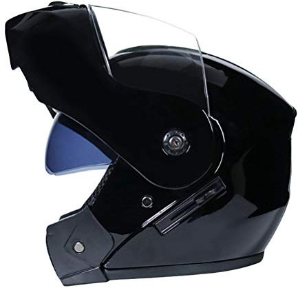 Baymate Motorradhelm Integralhelm Atmungsaktiv Winddicht Regenfest Sturz Helm mit Einstellbar Sonnenblende für Damen Herren
