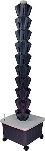 RAABYU Kit de Cultivo hidropónico Jardín Sistema de Cultivo hidropónico Kit de Torre Vertical Invernadero Vertical Jardín Agujero Interior Torre hidropónica Jardinería I