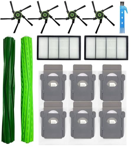 Theresa Hay Parti di ricambio per robot aspirapolvere iRobot Roomba s9+ s9 Plus (9550) s9 (9150) Kit di accessori per robot aspirapolvere, 14 confezioni, 1 set di spazzole a rullo, 2 filtri, 4