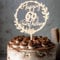 ENLACE Tortendeko 60 Geburtstag Frau Mann,Holz Cake Topper 60 Geburtstag Deko mit LED Lichterkette,60 Geburtstag Kuchendeko,Happy 60th Birthday Deko Torten Holz,Torten Topper 60 Jahre Größe 16x24cm