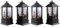 NSXIN 2pcs Halloween Deko Laterne, 20cm Hohe Halloween Licht Kürbis Laterne Halloween Vintage Kürbis Kerzenlaterne Tragbare Garten Hängedeko (ohne Batterie) (Groß,4 Stück/4 Muster)