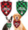Halstuch Hund, 2 Stück Hundehalstuch Weihnachten, Halstuch Hund Weihnachten, Einstellbare Dreieck Hundehalstuch, Hundehalstuch Kleine Hunde, Muster Mit Weihnachtsschneemännern und Alten Männern