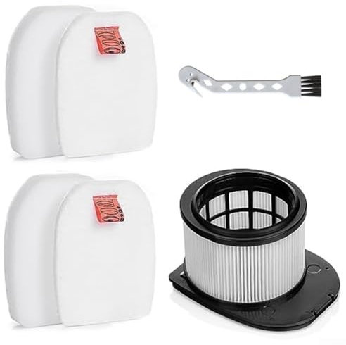 Staubsauger-Baumwollfilter, Ersatzfilter-Set für Shark schnurlosen Staubsauger IZ400, IZ420, IZ400EU, IZ400EUT