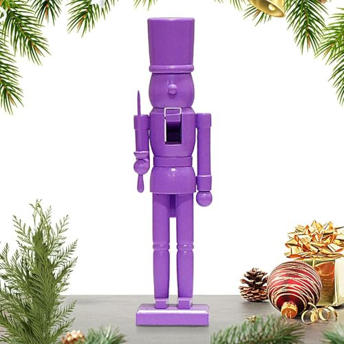 Chaies Christmas Wooden Nutcracker, Plain Nutcracker Centrepieces, Wooden Nutcracker Ornament, Large Christmas Wooden Nutcracker Decoration for Home, Living Room, Hotel, Cafe