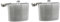 Alipis 2 Stk Edelstahlkrug Whiskey Likörflaschen Taschen Flachmann Aus Edelstahl Whisky-flasche Silver