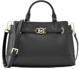 Michael Kors Reed 35F4G6RS1T Umhängetasche mit Gürtel, klein, mit Reißverschluss, Schwarz