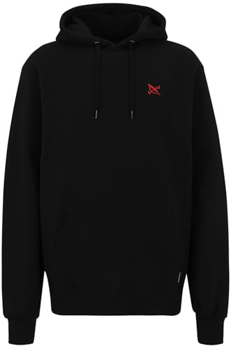 IRIEDAILY Herren Hoodie NO Love Bio-Baumwolle Regular Fit Black