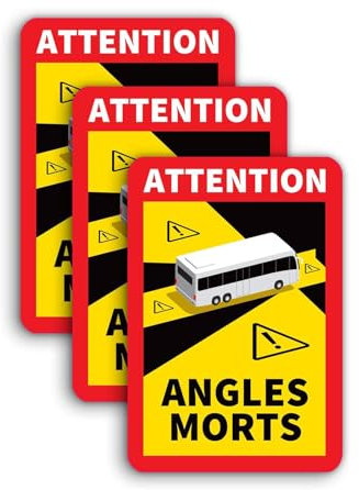 3 Stück Magnetische Warnschilder Achtung, 25 x 17 cm, Magnet Wohnmobil Schild Auto Magnetisch Magnetschilder Hinweisschild für Pkw Fenster magnetisch, für Bus und Wohnwagen