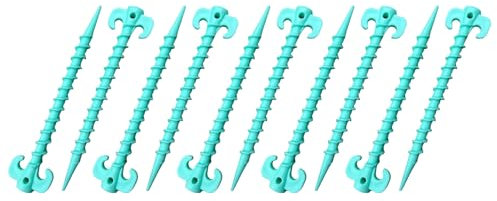 SYJHHWGS 10 Pcs Kunststoffzeltstifte Hochleistungs Plastik Zeltnägel Zum Befestigen Von Camping Zelt Regen Planen Garten Markise Stiften Für Den Outdoor