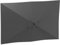 Outsunny Auvent de remplacement pour parasol de 6 baleines, toile de rechange pour parasol UPF 50+ pour cour, jardin, plage, 3 x 2 m, gris foncé