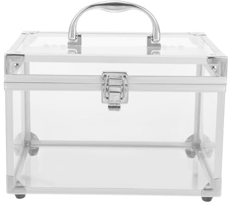 CIYODO Scatola Porta Cd E Dvd in Acrilico Con Coperchio E Maniglia Per Custodia Trasporto Cd E Dvd Organizer Per Dischi