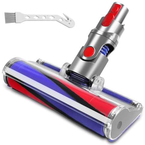 Lemige Soft Roller Cleaner Head Replacement for Dyson V10 V11 V15 V8 V7 Cordless Vacuum Cleaners, Quick Release Vacuum Head Replacement Attachments Parts Accessories for Dyson, Gentle on Hard Floors