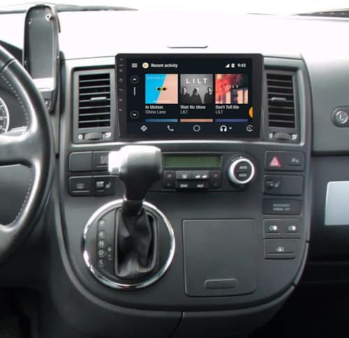 ACAVICA Android 15 Autoradio für VW T5 Multivan 2010–2015 9 Zoll – 8-Kern 4 GB RAM + 64 GB ROM, Kabelloses Apple CarPlay & Android Auto, GPS Navigation & Bluetooth Stereo, Sat Navi, DSP