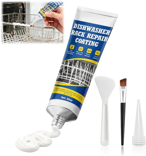WEILAOK Masilla Plastico Reparacion, Pintura Oxido Lavavajillas, (white, 50ml)