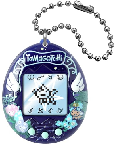 Tamagotchi Original – Bandai – Angel Night Garden – Elektronisches Virtuelles Haustier mit LCD‑Bildschirm auf Deutsch – Interaktives Spielzeug für Kinder ab 8 Jahren – Tamagotchi Nachtgarten – 46171