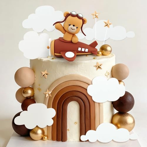 Flugzeug Kuchendekorationen Die Zeit vergeht wie im Flug Dekorationen | Flugzeug Kuchendekorationen Die Zeit vergeht wie im Flug Dekorationen zum 1. Geburtstag Flugzeug Geburtstag Babyparty