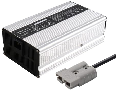 Forklift Battery Charger 12V/24V/36V/48V/60V/72V 180W High Power Lead Acid Battery Chargers with Anderson Connection Suitable for Forklift Club Car Golf Cart,60V 2A,50A Anderson