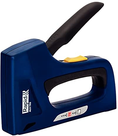 Rapid PRO ALU753 Graffatrice Manuale 2-in-1 per Graffette n. 53 e Chiodini n.8, Dotata di Impugnatura Ergonomica, Parti Interne in Acciaio e Regolatore di Forza a 2 Fasi