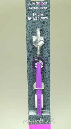 Häkelndadel Harnhäkelnadel von Lana Grossa Stärke 1,25 mm Länge 14 cm mit Griff