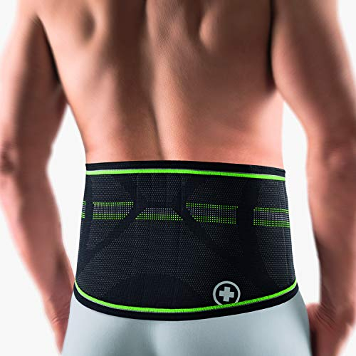 Bort StabiloBasic Sport Rückenbandage mit Pelotte, schwarz-grün 2