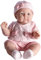 JC Toys Atributo no aplicable al producto Lily In Pretty Realistic Doll Babypuppe, Hellrosa, 45,7 cm