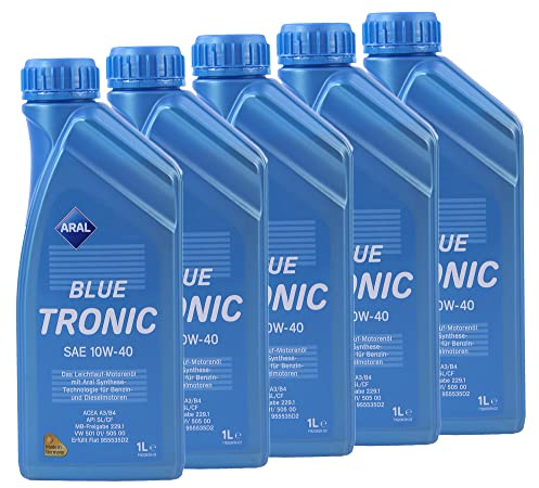 5L ARAL Motoröl Öl BLUE TRONIC 10W40 MB 229.1 VW 501.01/505.00 FIAT 9.55535-D2