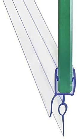 MFYO Guarnizione inferiore per porta della doccia senza cornice per vetro da 1/4, lunghezza 91 cm, in vinile, trasparente