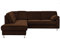 Cavadore Ecksofa Belfast mit Ottomane links / Polsterecke mit Federkern / inkl. Vorziehsitz und Bettkasten / 243 x 88 x 218 / Mikrofaser Braun