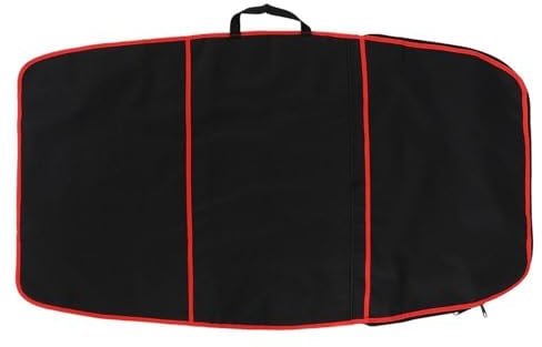 Jadeshay Surfbrett-Tasche, Surfbrett-Bodyboard-Abdeckung, Polyester-Tragetasche, Surf-Zubehör (gelbe Streifen, rote Streifen, blaue Streifen) (Farbe: rote Streifen)