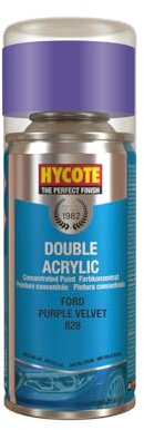 Hycote Double Acrylic Aerosol Car Spray Paint, Ford - Purple Velvet, 150 ml