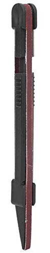 Lijadora de guitarra de palo, traste de guitarra Lima de coronación Pluma Detallador Acabado para reparación de bricolaje Herramienta de instrumentos para instrumentos de cuerda(negro)