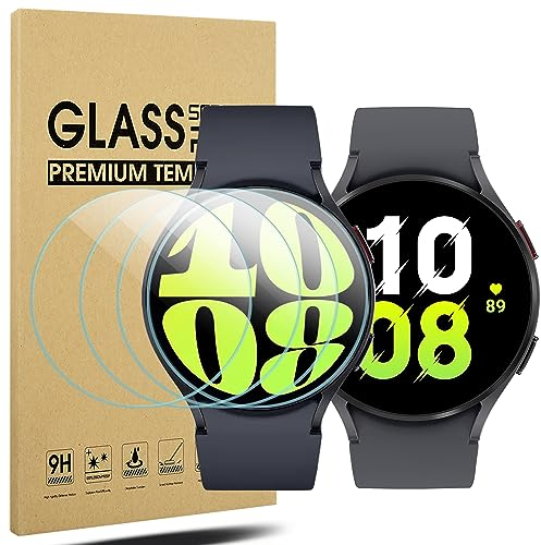 Diruite 4-Pack Screen Protector for Samsung Galaxy Watch 7/6/5/4/FE 44mm Tempered Glass Screen Cover(Diameter Size 41mm)