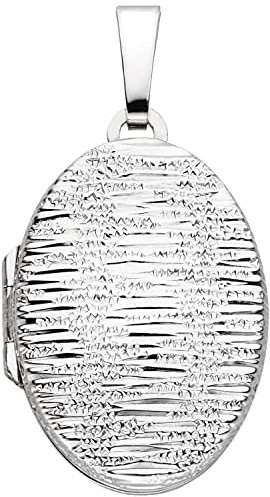 Jobo Damen-Anhänger Medaillon aus 925 Silber Oval