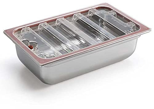 Recipiente para envasar al vacío GN 1/1, incluye tapa, altura 150 mm