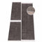 carpet city Bettvorleger Schlafzimmer Grau/Taupe - Shaggy Hochflor Bettumrandung - Teppich-Läufer-Set 2X 80x150 cm, 1x 80x300 cm - Einfarbige Schlafzimmerteppiche - Graue Läufer Bett