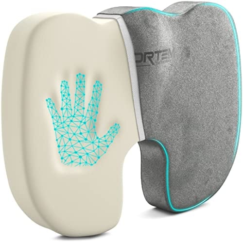 FORTEM Sitzkissen, Sitzpolster, Bürostuhlkissen, Memory-Schaum Schreibtischstuhl Kissen, Rutschfestes Sitzkissen für Gaming, Autositzkissen, Computerstuhlkissen, Waschbarer Bezug