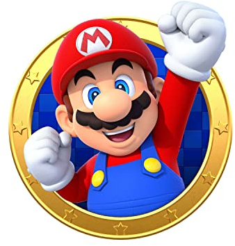 PARTYLANDIA Cialda in Ostia per Decorazioni Compleanno e Torte a tema SUPER MARIO (MOD. 5)