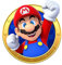 PARTYLANDIA Oblea para decoración de cumpleaños y tartas con temática de Super Mario (mod. 5)